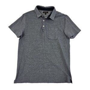 Banana Republic Performance Pique Polo Golf Tennis Shirt Men's M Medium Grey EUC